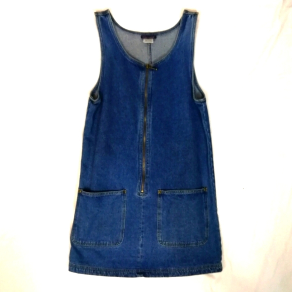 𝅺60S VTG denim Gogo dress with brass zipper